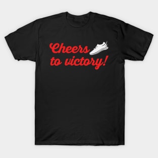 Cheers to Victory Marathon Runner Gift T-Shirt